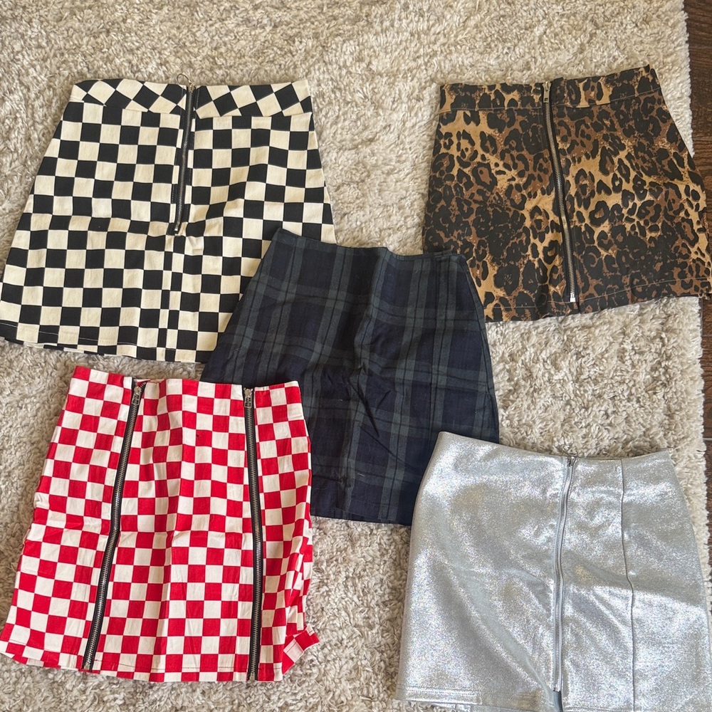 HALLOWEEN COSTUME SKIRTS! Leopard, Race Car driver, Nerd, Alien!